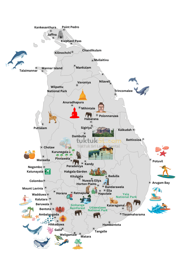 tuktuk itinerary map