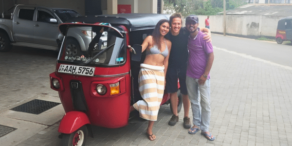 tuktuk sri lanka rental happy customer